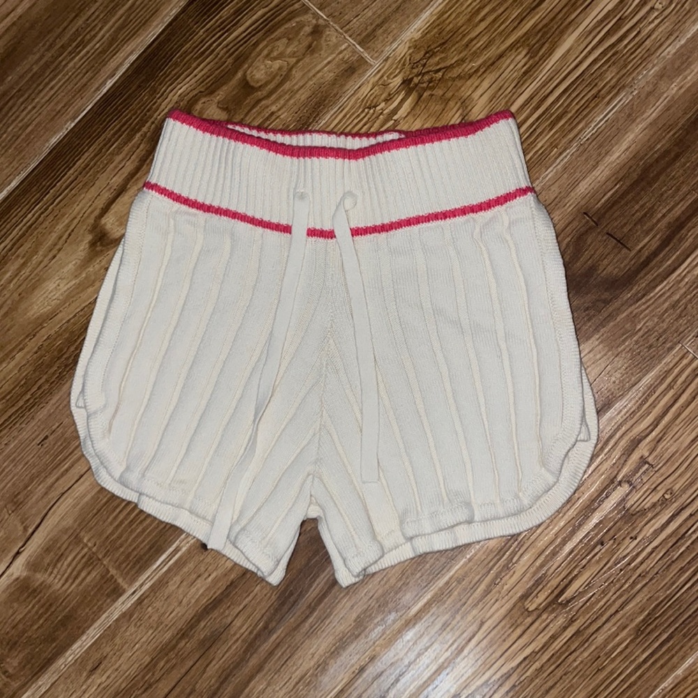 Faherty cream sweater shorts
